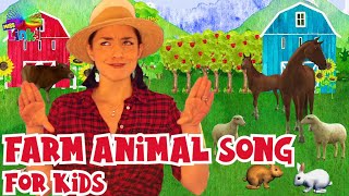 Farm Animal Song for Kids with Moves | | Baby Animal Names | Animal Sounds screenshot 1