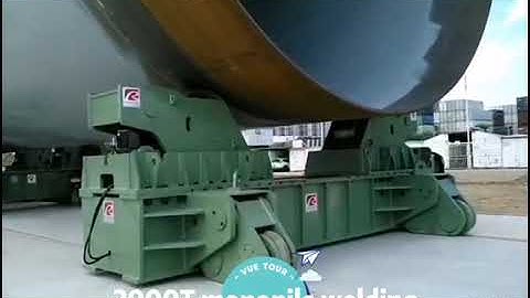 2000T offshore tower welding rotator