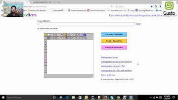 In silico ADMET Analysis by Molinspiration Cheminformatics (B.T.S. 6) English
