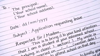 Application For Marriage leave To School Principal | application letter|iNote screenshot 5