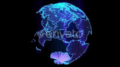 Technological Globe | Motion Graphics - Envato elements