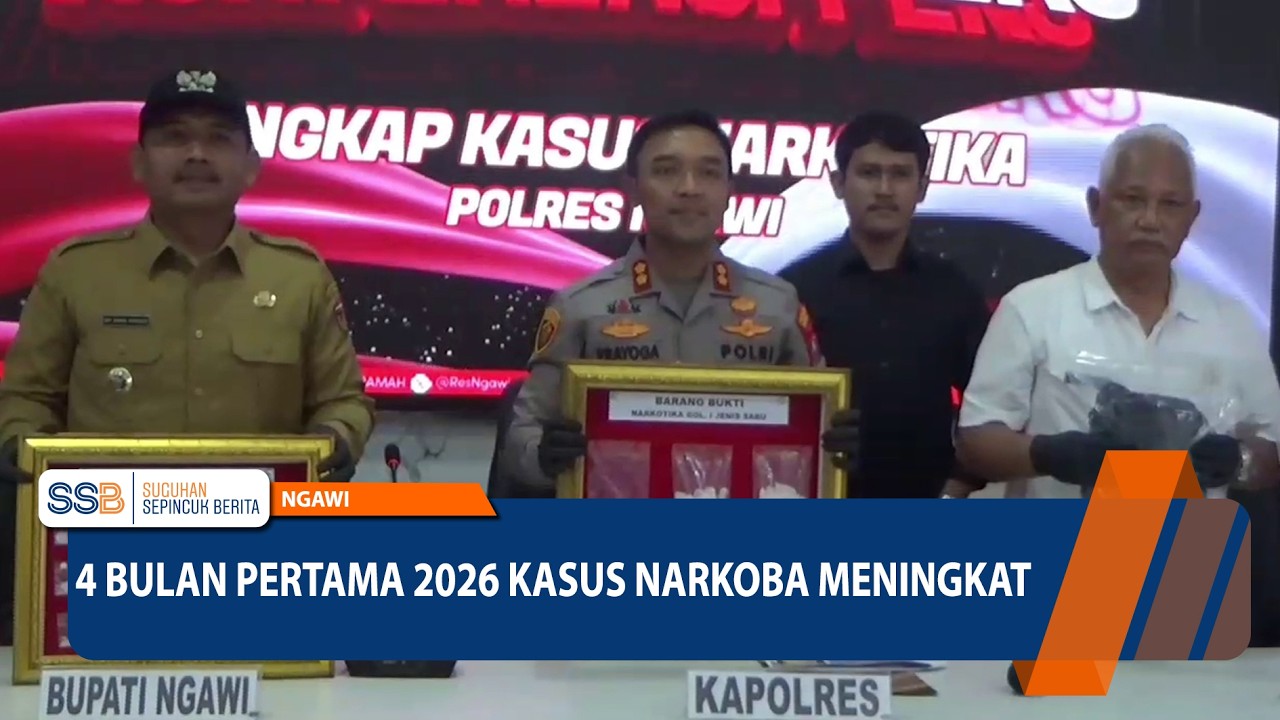 4 Bulan Pertama Tahun 2026, Kasus Narkoba Meningkat - NGAWI