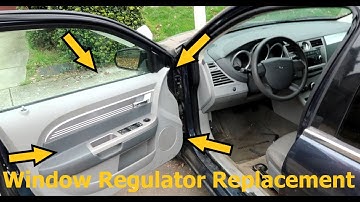 Chrysler Sebring Window Regulator Replacement (My $500 project)
