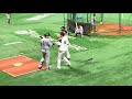 【現地映像🎥】日本シリーズ第3戦前‼️中島選手に死球を当てた石川柊太選手が謝罪&チャチャを入れにくる千賀滉大投手&武田翔太投手　in PayPayドーム　2020.11.24