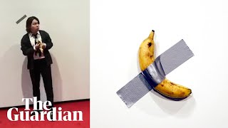 ‘Hungry’ South Korean student eats banana from $120,000 artwork