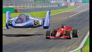 Ferrari F1 2018 vs F-Zerzo Blue Falcon - Monza