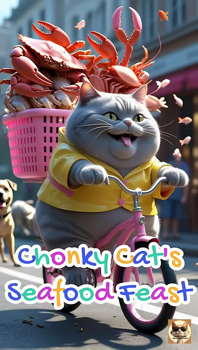 Chonky Cat Seafood Feast || Santai Stories