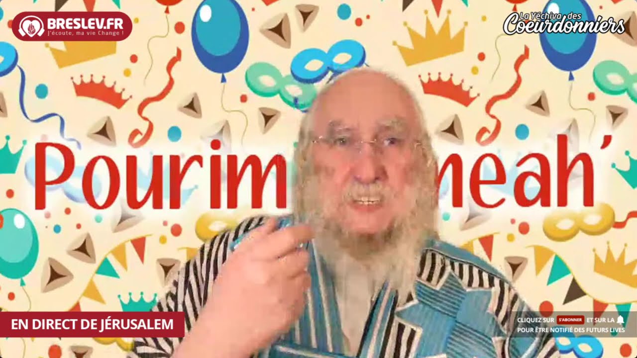 Pourim  nuit- 14 Mars - Breslev