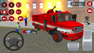 Real Fire Truck Driving Simulator - Emergency Fire Fighting Android Gameplay screenshot 4