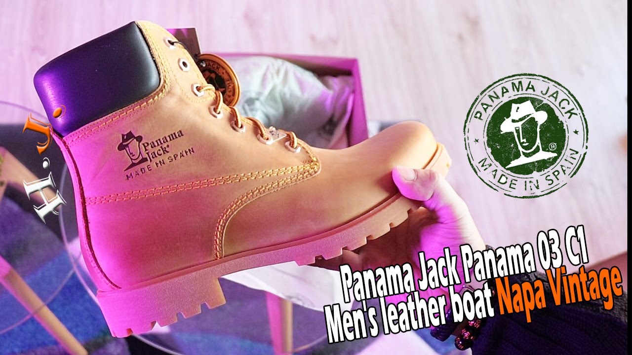 Getalenteerd rechtdoor overloop Panama Jack Panama 03 Men's leather boots Napa Vintage Frist look - YouTube