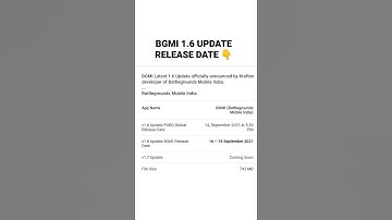 😲bgmi 1.6 update release date #shorts #bgmishorts #pubg #bgmi1.6update #bgmilatestupdate #1.6update