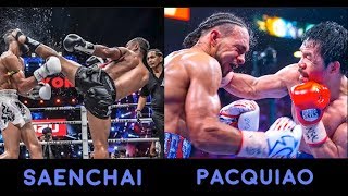 Manny Pacquiao and Saenchai Use The Same Footwork