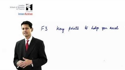 LSBF ACCA F3: Financial Accounting; Key Facts regarding Depreciation & Disposal