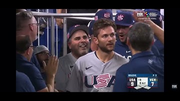 Trea Turner Grand Slam 2023 World Baseball Classic Quarterfinal 3/18/2023(Spanish Broadcast)