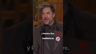 Bardem, en los Óscar: "No a la guerra y Palestina libre"