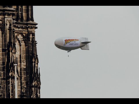 : IndyAroundEurope Luftschiff Tour - Wir fliegen über Köln