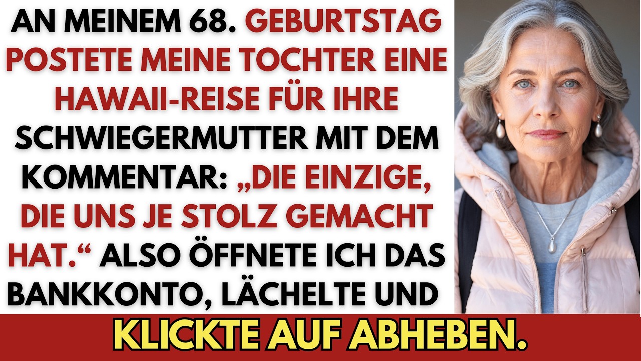 Ich stand an meinem 68. Geburtstag um sieben Uhr auf, kochte mir Kaffee und wartete – wie jeden Morgen – vergeblich auf einen Anruf meiner Tochter. Stattdessen entdeckte ich auf Instagram ein Foto...
