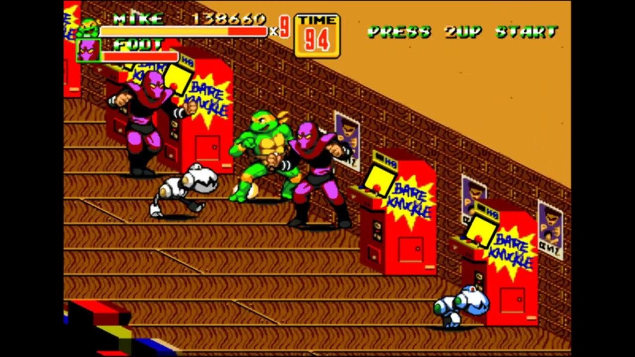 TMNT Shredder's ReRevenge SoR2 hack[Genesis] YouTube