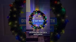 A Budget-friendly DIY for the oversized wreath you've been wanting to try🎄 #Shorts