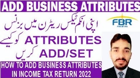 How to Add Business Attribute in Income Tax Return for business person| Attribute add in IRIS Portal