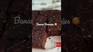 Banana Brownie Recipe healthybrownie healthybrownies brownie bananachocolate healthychocolate