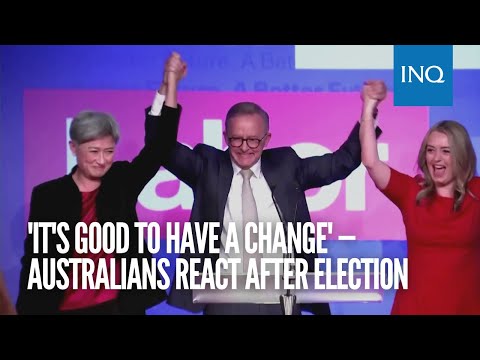 'It's good to have a change' — Australians react after election