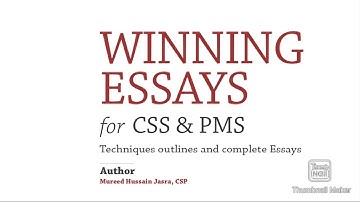 Winning Essay For CSS, PMS By CSP Mureed Hussain Jasra Download complete book pdf || AH Self Study