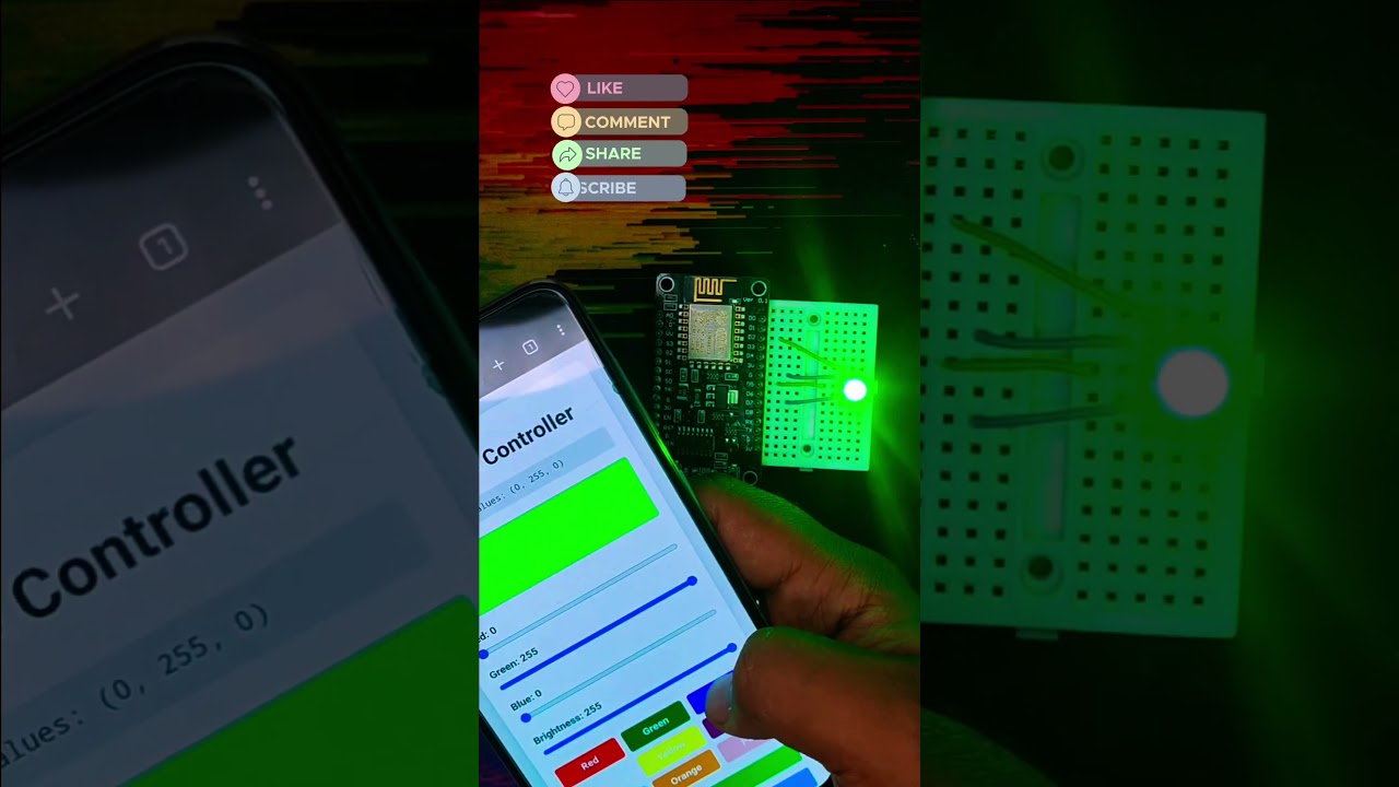 esp8266 Wireless rgb led Controller 