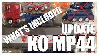 Knock Off KO MP-44 Optimus Prime Update: What’s included