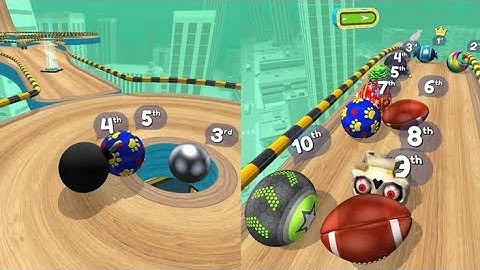 Going Balls Racing ⚽ Level - Mobile Gameplay Walkthrough iOS, Android Ball Colors Run New Update