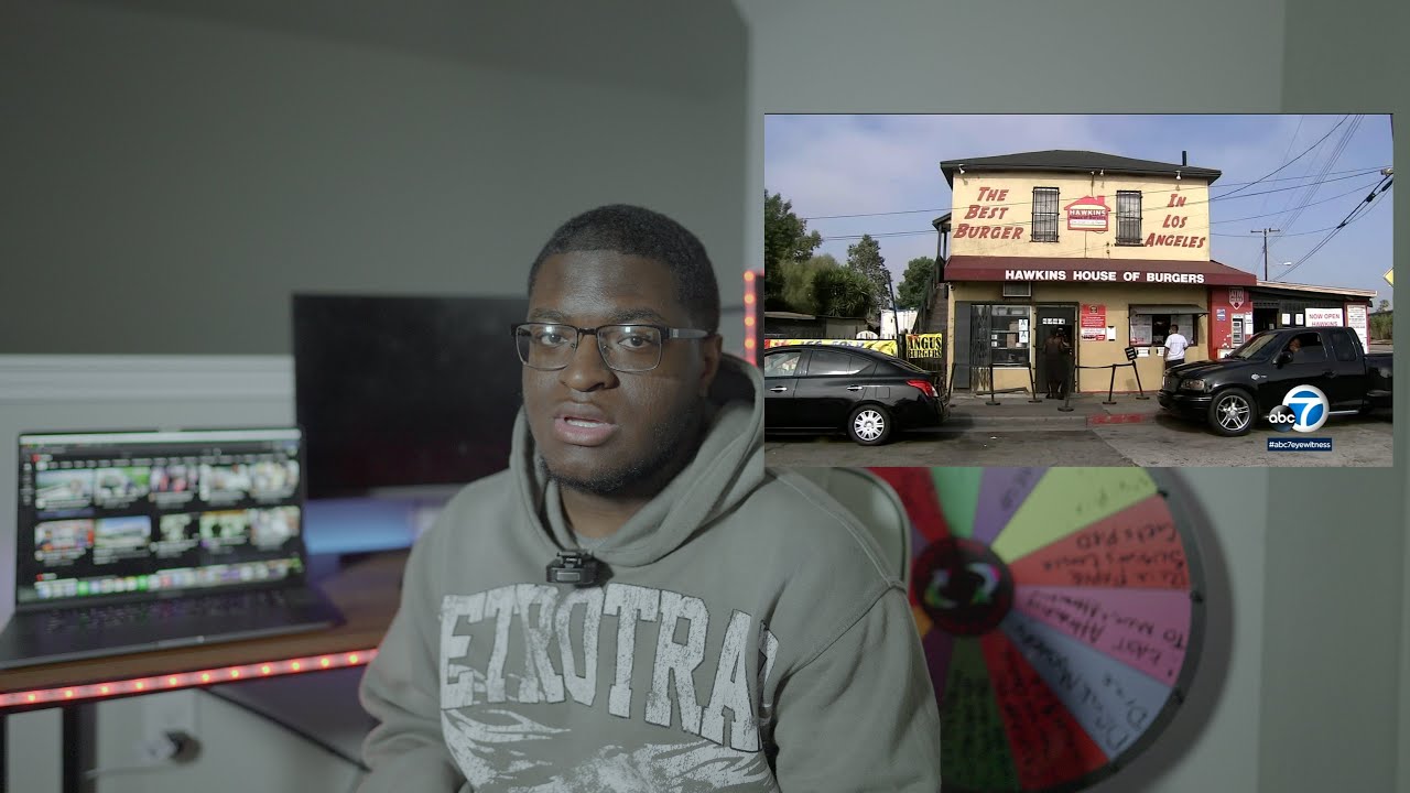 Getting Pressed At The MOST DANGEROUS Restaurant In LA . . ( Hawkins House Of Burgers) STORYTIME