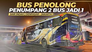 PENUMPANG OVER KAPASITAS ‼️ SARI INDAH DENPASAR JAKARTA Berangkat Naik Bus Penolong JB Trans