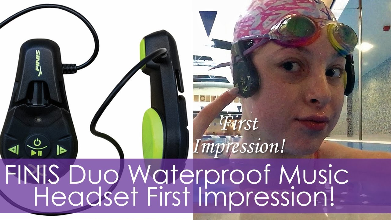 FINIS Duo Waterproof Music Headset | First Impression! - YouTube