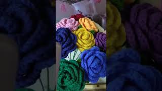 Crochet flowers #crochet #yarnflower  #crochetlover #ofwhongkong #crocheting