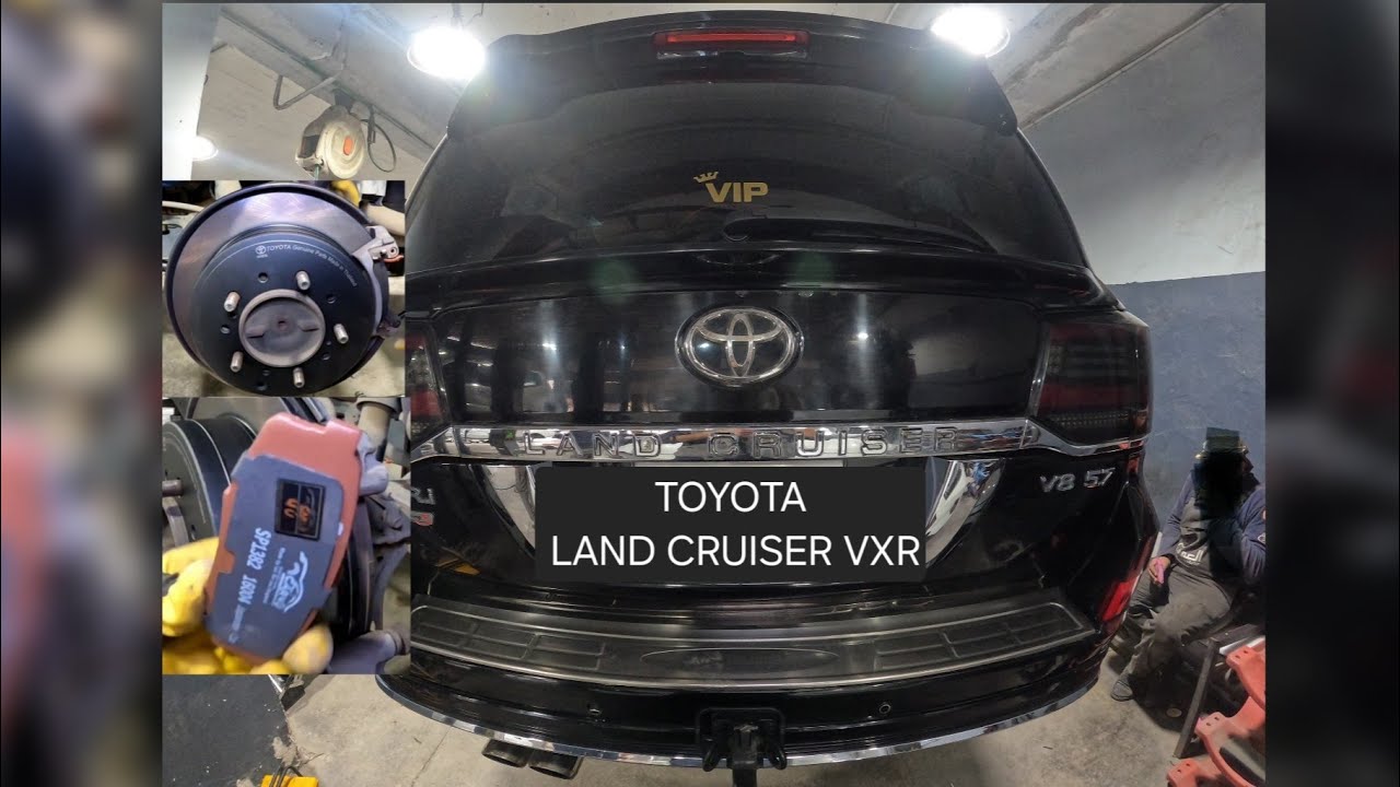 rear brake disc replacement - rear brake pads replacement .. toyota
