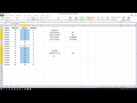 Συναρτήσεις Excel (SUMIF,