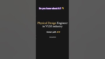 Physical designer Career Path || 🔥 Do you want make career in Chip design #vlsi #chipsesign