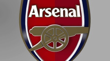 Arsenal FC 3D logo animation