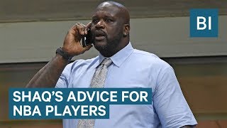 shaq gives simple financial advice to nba players