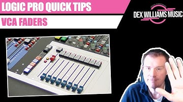 How to use VCA FADERS - Logic Pro Quick Tips