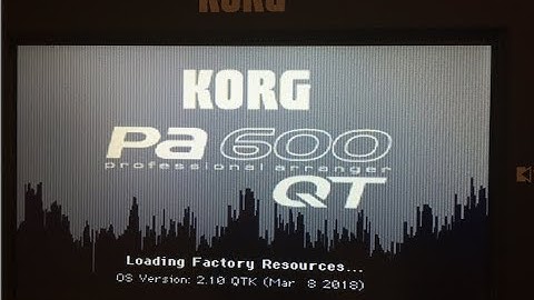 Saving Korg PA600 and PA600QT STS settings