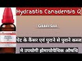 Hydrastis Canadensis Q ll Golden Seal ll#Homoeopathicvines