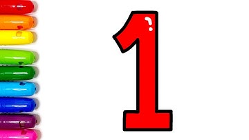 숫자놀이 | 숫자 1부터 10까지 그리기 색칠공부 12345 영어숫자세기