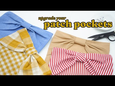 STATEMENT PATCH POCKETS to give your clothes and accessories that WOW FACTOR!