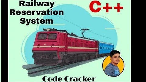 Railway  Reservation System microproject based on C++