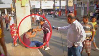 Le jalaron los pelos por robar: todo puede pasar en las calles de Guayaquil