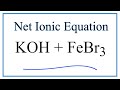 Net Ionic Equations and Spectator Ions