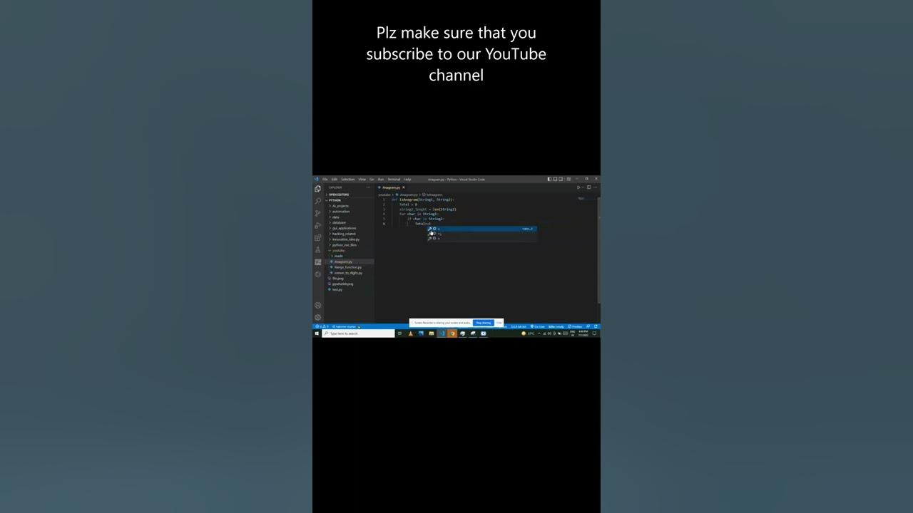 New way to solve anagram problem in python youtube