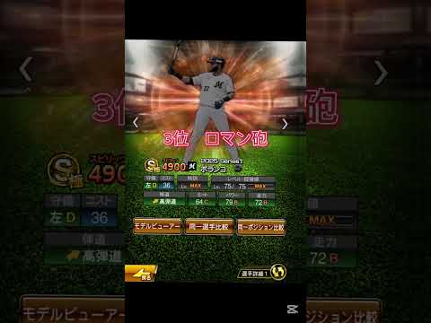 現役パワヒ最強選手トップ5 パート1#プロスピa