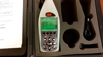 3M Sound Pro- Sound Level Meter Operation